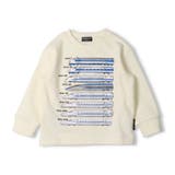 オフホワイト | 歴代新幹線電車プリント裏毛トレーナー | こどもの森e-shop