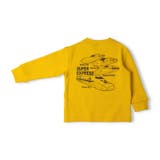 ネイビー | 新幹線電車プリント切替裏毛トレーナー | こどもの森e-shop