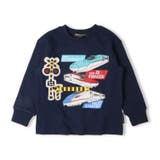 ネイビー | JR新幹線電車踏切仕掛け裏毛トレーナー | こどもの森e-shop