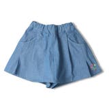 moujonjon お花プリント入りデニムキュロットパンツ 女の子 | こどもの森e-shop | 詳細画像2