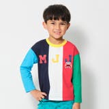 車ワッペン付切替長袖Ｔシャツ | こどもの森e-shop | 詳細画像1 