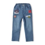 ブルー | ワッペン付デニムパンツ | こどもの森e-shop