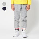 ワッペン付裾リブミニ裏毛ロングパンツ | こどもの森e-shop | 詳細画像1 