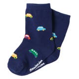 ネイビー | 車柄クルーソックス・靴下 | こどもの森e-shop