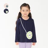 moujonjon 刺繍入りポシェット付長袖Tシャツ ロンT | こどもの森e-shop | 詳細画像1