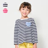 後ろ切替ボーダー長袖Tシャツ | こどもの森e-shop | 詳細画像1 