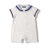 セーラーカラー半袖ロンパース・オール 70cm,80cm M32701 | こどもの森e-shop | 詳細画像2