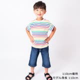 カラフルボーダー半袖Tシャツ 80cm～140cm M32807 | こどもの森e-shop | 詳細画像8 