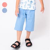 ストレッチダンガリー6分丈ハーフパンツ 90cm~140cm M33116 | こどもの森e-shop | 詳細画像1