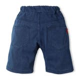 フラップ付きデニムニット5分丈ハーフパンツ 80cm～140cm M33117 | こどもの森e-shop | 詳細画像4 