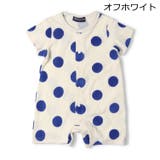 ドット柄前開き半袖ロンパース・Tオール | こどもの森e-shop | 詳細画像2 