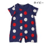 ドット柄前開き半袖ロンパース・Tオール | こどもの森e-shop | 詳細画像3 
