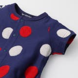 ドット柄前開き半袖ロンパース・Tオール | こどもの森e-shop | 詳細画像6 