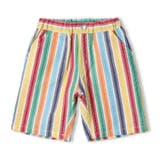 レインボーサッカーストライプ柄ハーフパンツ | こどもの森e-shop | 詳細画像2