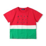 レッド | スイカ・キウイ切替半袖Ｔシャツ | こどもの森e-shop