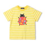 イエロー | てんとう虫・クワガタボーダーTシャツ | こどもの森e-shop