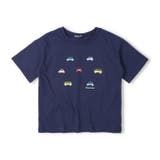 ネイビー | 【WEB限定】車刺繍Tシャツ | こどもの森e-shop