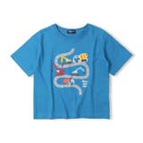 ブルー | 【WEB限定】働く車ワッペン付Tシャツ | こどもの森e-shop