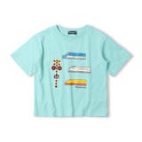 サックス | 【WEB限定】電車プリント踏切ワッペンTシャツ | こどもの森e-shop
