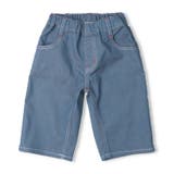 ブルー | 接触冷感メッシュツイル6分丈ハーフパンツ | こどもの森e-shop