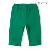 グリーン | 【WEB限定】日本製スパンフライス6分丈ハーフパンツ | こどもの森e-shop