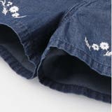 お花刺繍入りデニム3分丈パンツ 90cm～140cm M43106 | こどもの森e-shop | 詳細画像7 