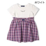 サッカーチェック柄切替半袖ワンピース | こどもの森e-shop | 詳細画像2 