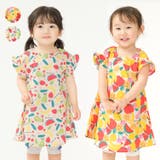 フルーツ総柄フリル袖ワンピース | こどもの森e-shop | 詳細画像1