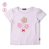 お花・うさぎアップリケ半袖Ｔシャツ | こどもの森e-shop | 詳細画像1 