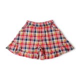 サッカーチェック４分丈フレアパンツ | こどもの森e-shop | 詳細画像2 