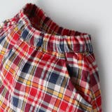 サッカーチェック４分丈フレアパンツ | こどもの森e-shop | 詳細画像4 