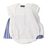 ストライプ切替半袖ロンパース・Tオール | こどもの森e-shop | 詳細画像3 