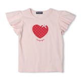 ピンク | ハートアップリケ半袖Ｔシャツ | こどもの森e-shop