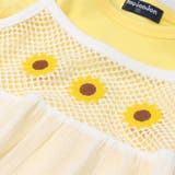 ひまわり刺繍キャミ重ね着風半袖Ｔシャツ | こどもの森e-shop | 詳細画像4 