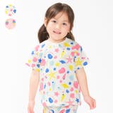 貝殻・アイス総柄半袖Tシャツ | こどもの森e-shop | 詳細画像1