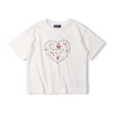 ホワイト | 【WEB限定】ねこロゴプリントケーキ刺繍Ｔシャツ | こどもの森e-shop