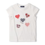 ホワイト | 【WEB限定】ハートアップリケＴシャツ | こどもの森e-shop