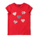 レッド | 【WEB限定】ハートアップリケＴシャツ | こどもの森e-shop