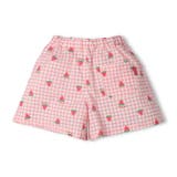 サックス | フルーツチェック柄ショートパンツ | こどもの森e-shop