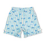 サックス | 【接触冷感】リボン柄サッカーショートパンツ | こどもの森e-shop