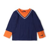 レイヤード風長袖Tシャツ・ロンT 80cm~140cm M52802 | こどもの森e-shop | 詳細画像3