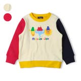 動物プリント配色爆温裏起毛トレーナー | こどもの森e-shop | 詳細画像1