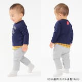 車プリントチェック切替長袖ロンパース | こどもの森e-shop | 詳細画像17
