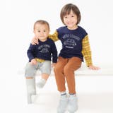 車プリントチェック切替長袖ロンパース | こどもの森e-shop | 詳細画像18