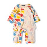 動物・車総柄接結長袖ロンパース | こどもの森e-shop | 詳細画像2 