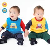 車プリント裏毛ロンパース | こどもの森e-shop | 詳細画像1 