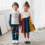 袖チェック切替車刺繍長袖Ｔシャツ | こどもの森e-shop | 詳細画像14 