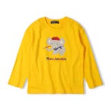 イエロー | くま・ぞうプリント長袖Ｔシャツ | こどもの森e-shop