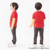 袖ボーダー切替ロゴプリント長袖Ｔシャツ | こどもの森e-shop | 詳細画像9 