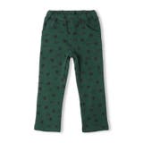グリーン | 星総柄爆温裏起毛長パンツ | こどもの森e-shop